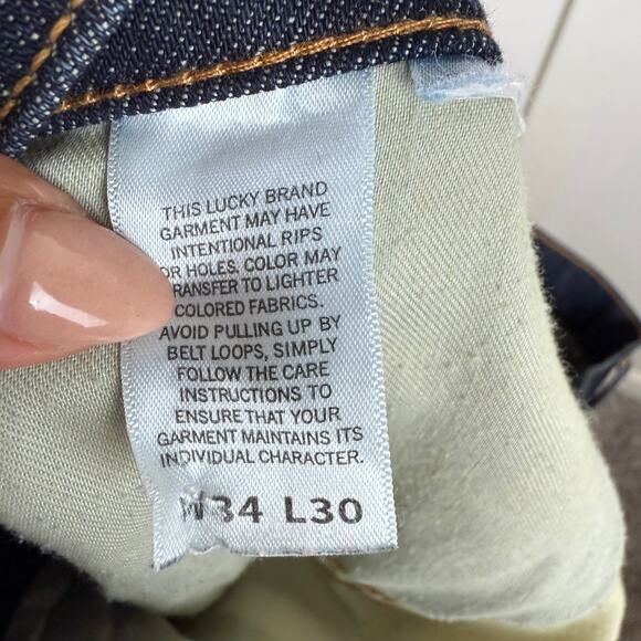 Lucky brand 221 straight leg‎ jeans Men’s Whiskering & Fading Details - Picture 7 of 8